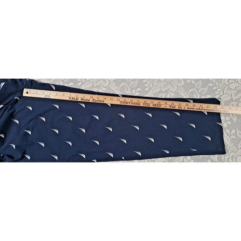 Nautica Men's Blue White Lounge  Pajama Pants 100% Polyester Sleepwear Size‎ M